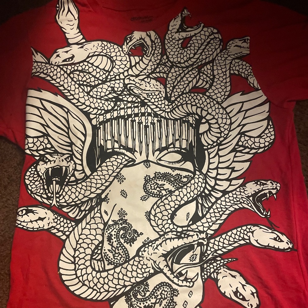 Crooks&Castles Red Medusa Tee